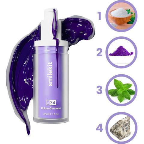 💜🌟CREMA DENTAL RESPLANDOR PURPLE SMILE V34 🌟👩‍🔬