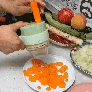 ⌛🔥PICADORA INALAMBRICA DE COCNICA 4 EN 1 🫛🥩🥕